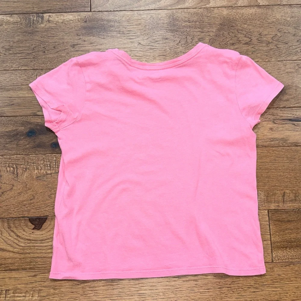 Old Navy Girls Short Sleeve Graphic Shirt Living My Best Life - Size L|G (10-12)